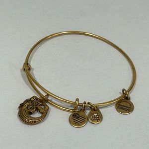 Alex And Ani Goldtone Mermaid size adjustable Bracelet